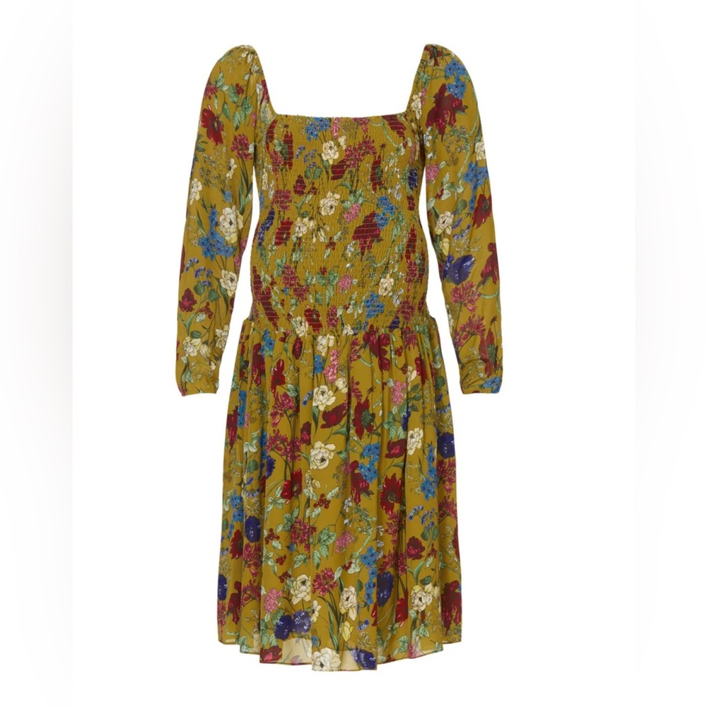 Hatch Floral Midi Dress - Multicolor - Picture 3 of 7